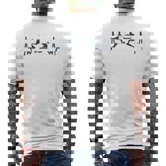Esgrima Fencer Jugadores Juego Fencing Cardiogram Esgrima Camiseta Hombre Estampado Espalda - Regaloses