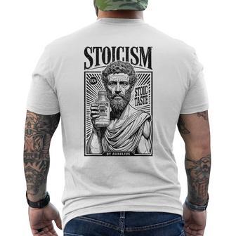 Estoicismo Filosofía Divertida Marco Aureliointage Anuncio Estoico Camiseta Hombre Estampado Espalda - Regaloses