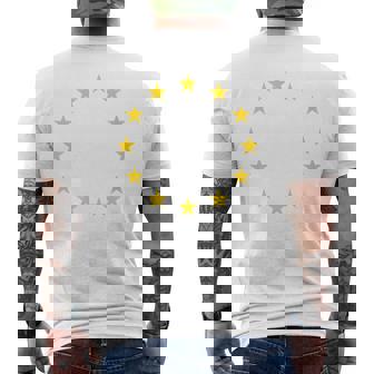 Eu旗欧州連合旗ヨーロッパ メンズTシャツ バックプリント - Kawaiitshirt
