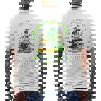 Everyones Irish Olotl Axolotl 聖パトリックデー グリーン アホロートル 長袖tシャツ メンズTシャツ バックプリント - Kawaiitshirt