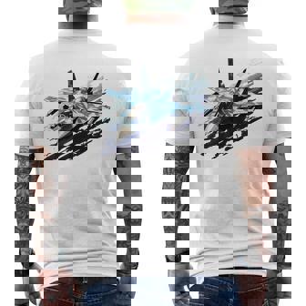 F-15 ストライク イーグル ミリタリー 戦闘機 ジェット キッズ 幼児 男の子 男性 メンズTシャツ バックプリント - Kawaiitshirt