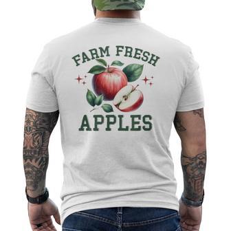 Farm Fresh Apples Orchard Classic Vintage Men's T-shirt Back Print - Thegiftio UK