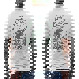 Fat Bear Week Vintage Retro Grizzly Bear Lovers Men's T-shirt Back Print | Mazezy