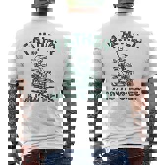 Father Mows Best Fathers Day Men's T-shirt Back Print - Monsterry