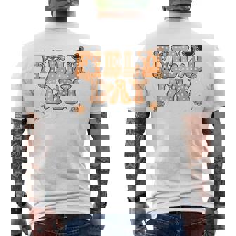 Field Day Orange Team Color Field Trip Team Game Competition Men's T-shirt Back Print | Mazezy