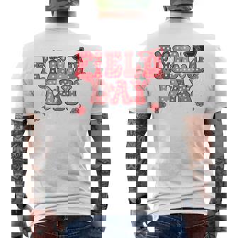 Field Day Red Team Color Field Trip Team Game Competition Men's T-shirt Back Print - Thegiftio