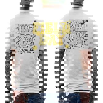 Field Day Yellow Team Color Field Trip Team Game Competition Men's T-shirt Back Print | Mazezy