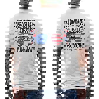 Fireworks Director If I Run You Run 4Th Of July Fireworks Men's T-shirt Back Print - Monsterry