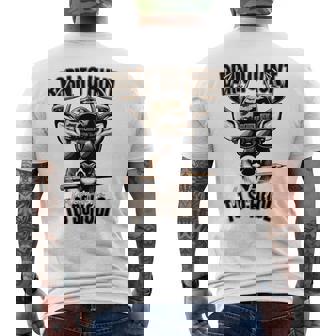 Forced To Go To School Deer Hunting Boy Camo Men's T-shirt Back Print - Thegiftio UK