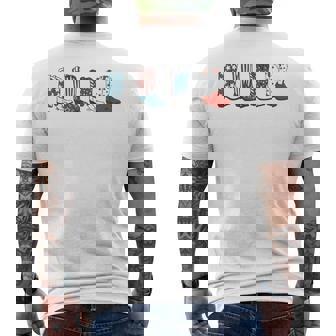 Fourth Of July 4Th Of July Western Cowboy Boots Cowgirl Men's T-shirt Back Print | Mazezy