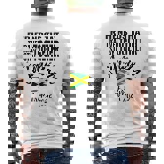 Friends That Travel Together Jamaica Trip Caribbean 2025 Men's T-shirt Back Print - Monsterry