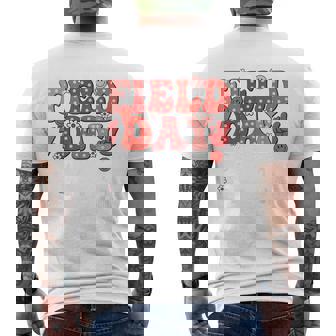 Fun Field Day Red Team Color Field Trip Game Competition Men's T-shirt Back Print | Mazezy