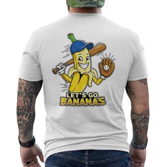 Banana Fruit Lovers Boys Lets Go Bananas Men's T-shirt Back Print - Thegiftio UK