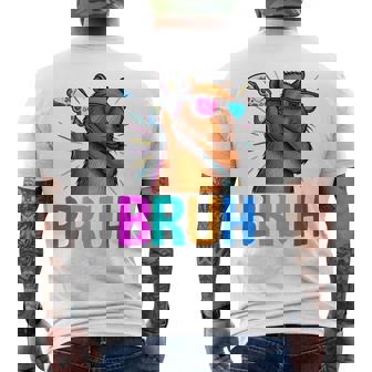 Capybara Gamer Meme Cool Gaming Humor Animal Lover 長袖tシャツ メンズTシャツ バックプリント - Kawaiitshirt