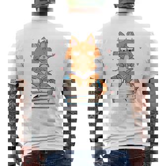 Cat & Amp Amp Book Lover シャツ 猫と本の愛好家 メンズTシャツ バックプリント - Kawaiitshirt