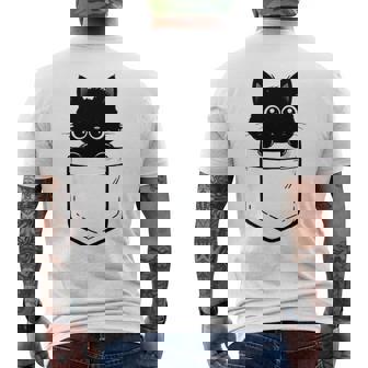 Cat In Pocket Chat Mignon Dans La Poche Pour Chat Amoureux T-shirt imprimé au dos - Cadeauxyz