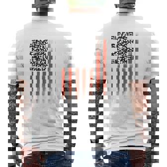 Code Qr Flag Trumpps Qr Vintage Men's T-shirt Back Print - Monsterry
