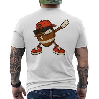 Dabbing Football For Boys Dab With Cap Men's T-shirt Back Print - Thegiftio UK