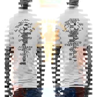 Dad With Milk I Always Came Back Father Men's T-shirt Back Print - Thegiftio