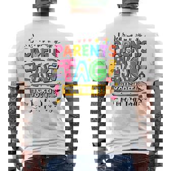 Dear Parents Tag You're It Love Paras Paraprofessional Men's T-shirt Back Print - Thegiftio