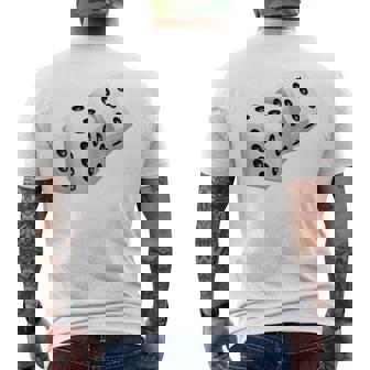 Dice Costume Carnival Player Carnival Fun Decoration T-Shirt mit Rückendruck - Seseable