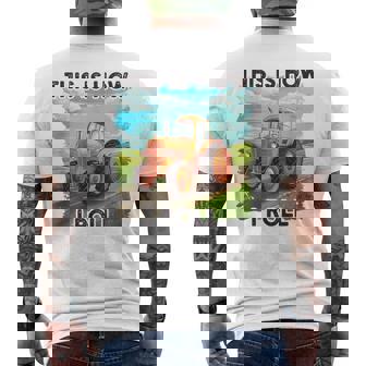 Farming Farmers This Is How I Roll トラクター メンズTシャツ バックプリント - Kawaiitshirt