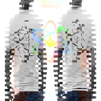 Gamer Atom コンソールプレーヤー ゲームコンピュータープログラマー 長袖tシャツ メンズTシャツ バックプリント - Kawaiitshirt