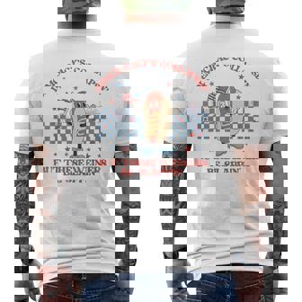 Hot Dog Democracy's Collapsing 4Th July Protest Trump Men's T-shirt Back Print | Mazezy