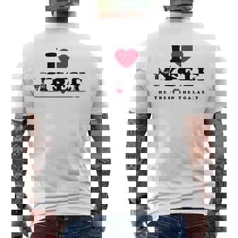 I Love Myself I Heart Myself メンズTシャツ バックプリント - Kawaiitshirt
