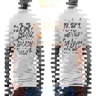 Quote Mimi Is My Name Spoiling Is My Game Men's T-shirt Back Print - Monsterry