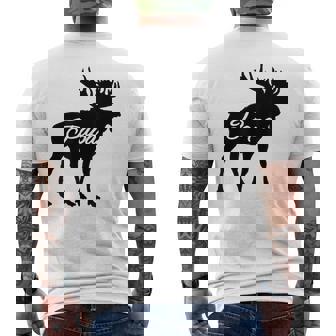 Papa Moose Father's Day T For Dad Men's T-shirt Back Print - Thegiftio UK