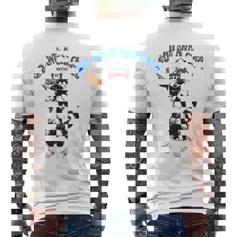 Raccoon 4Th Of July Patriotic Cute Red White And Feral Men's T-shirt Back Print | Mazezy