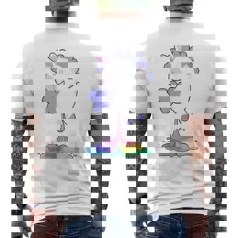 Furzendes Einhorn Regenbogen Einhorn Furz Geschenk T-Shirt mit Rückendruck - Geschenkecke