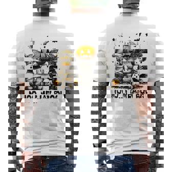 Ghost Cow Moo I Mean Boo Halloween Outfit Cow Lover Men's T-shirt Back Print | Mazezy