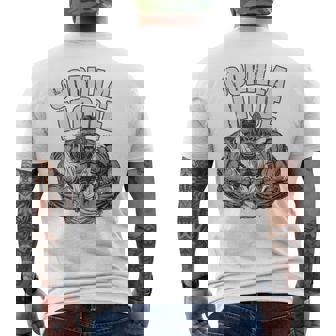 Gorila Mode Gym Ape Fitness Coachwole Mono En La Parte Posterior In Mangas Camiseta Hombre Estampado Espalda - Regaloses
