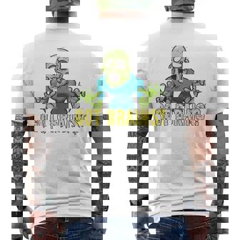 Got Brains Hungry Zombie ハロウィン 漫画 ゾンビ メンズTシャツ バックプリント - Kawaiitshirt