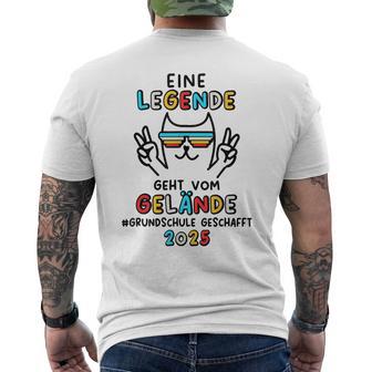 Grundschule 2025 Geschafft Grundschule Abschluss T-Shirt mit Rückendruck - Geschenkecke