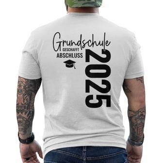 Grundschule Abschluss 2025 Geschafft Grundschule Abschied T-Shirt mit Rückendruck - Geschenkecke