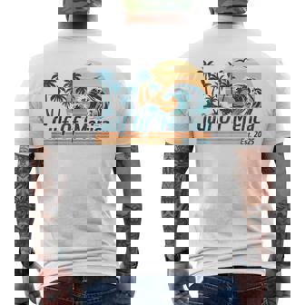 Gulf Of 'Merica Us Est 2025 Retro Vintage Beach Men's T-shirt Back Print - Thegiftio