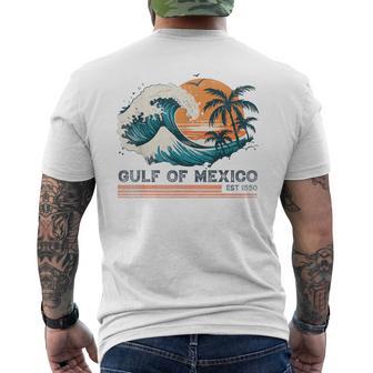 Gulf Of Mexico Retro Vintage Men's T-shirt Back Print - Thegiftio UK