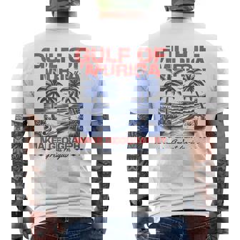 Gulf Of Usa American Gulf Of Murica Patriotic Beach Men's T-shirt Back Print - Monsterry