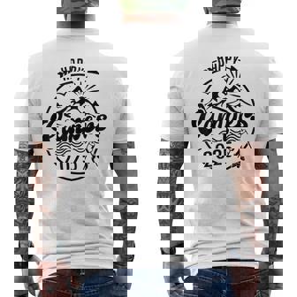 Happy Campers 2025 Friends Camping Adventures In Outdoors Men's T-shirt Back Print | Mazezy