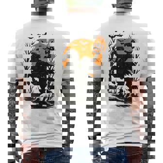 Headless Horseman Scary Pumpkin Spooky Classic Halloween Men's T-shirt Back Print - Monsterry