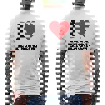 I Heart Benson Primer Nombre I Love Cosas Personalizadas Camiseta Hombre Estampado Espalda - Regaloses