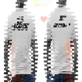 I Heart Hockey メンズTシャツ バックプリント - Kawaiitshirt