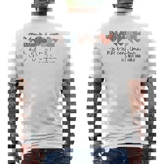 Heart Retro Vintage Be A Decent Human It's Not That Hard Men's T-shirt Back Print - Thegiftio