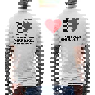 I Heart ちかげ 名 I Love パーソナライズ 長袖tシャツ メンズTシャツ バックプリント - Kawaiitshirt