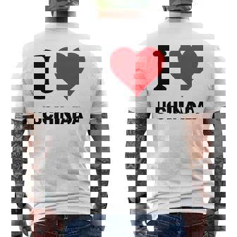 I Heart 内田ジャパンラブ 日本土産 メンズTシャツ バックプリント - Kawaiitshirt