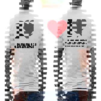 I Heart 浜松 Japan Love 日本土産 メンズTシャツ バックプリント - Kawaiitshirt