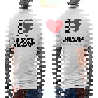 I Heart 益田ジャパンラブ 日本のお土産品 メンズTシャツ バックプリント - Kawaiitshirt